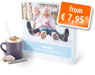 € 5,- discount on your first photo book € 5,- discount on your first photo book